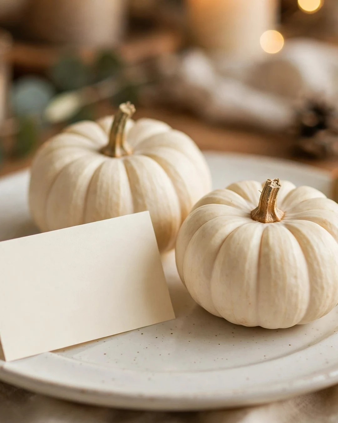 Mini Pumpkin Place Cards