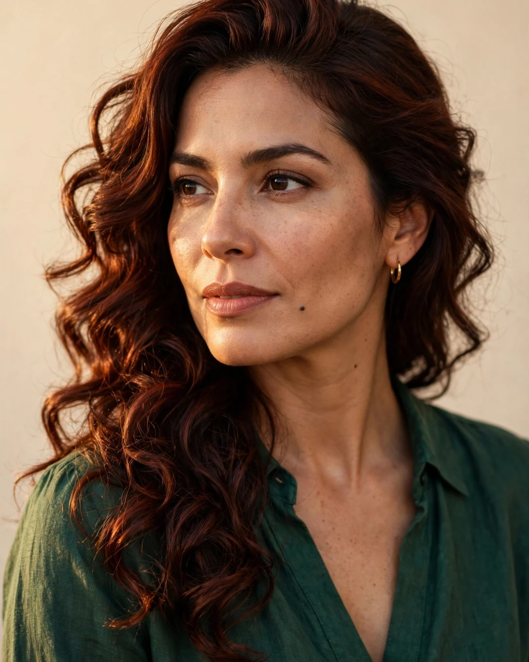 Romantic Side-Swept Curls