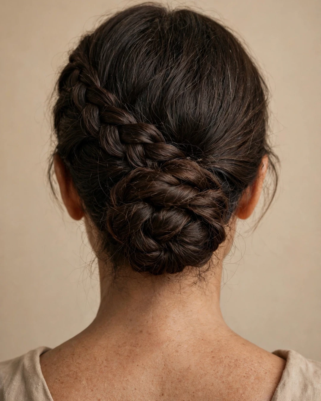 Braided Low Chignon