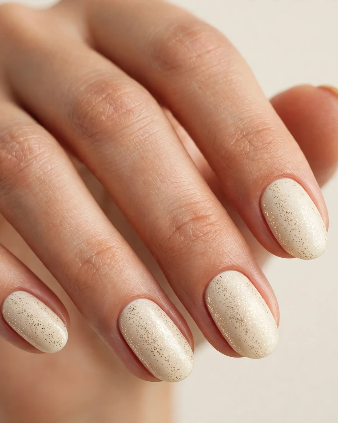 Vanilla with Fine Gold Glitter