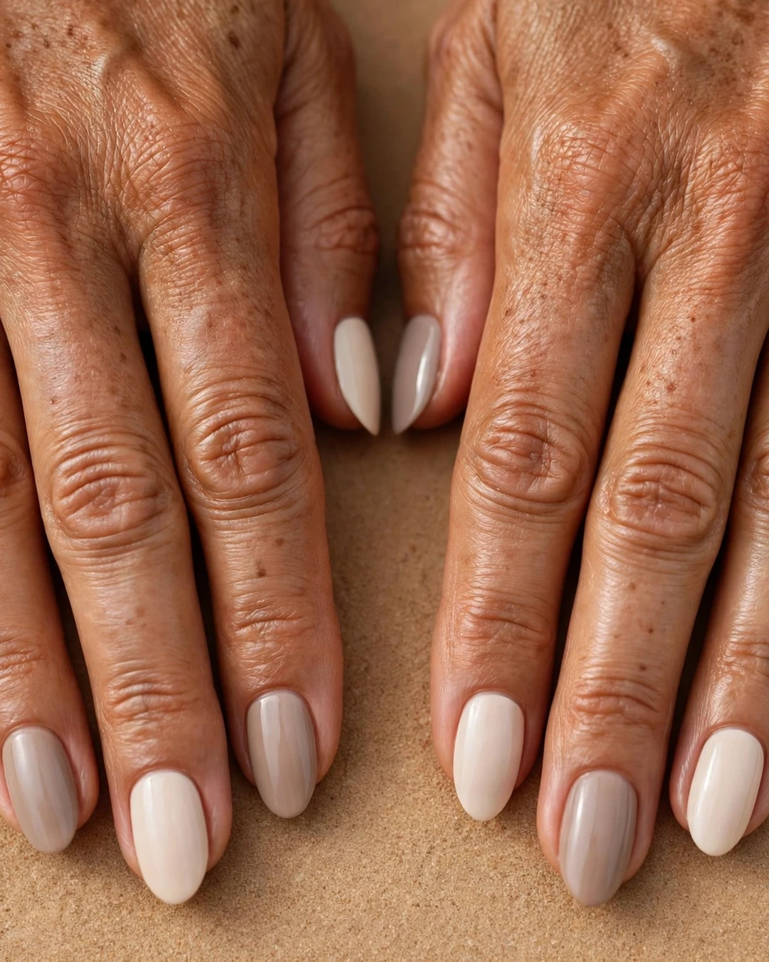 Vanilla and Taupe Two-Tone