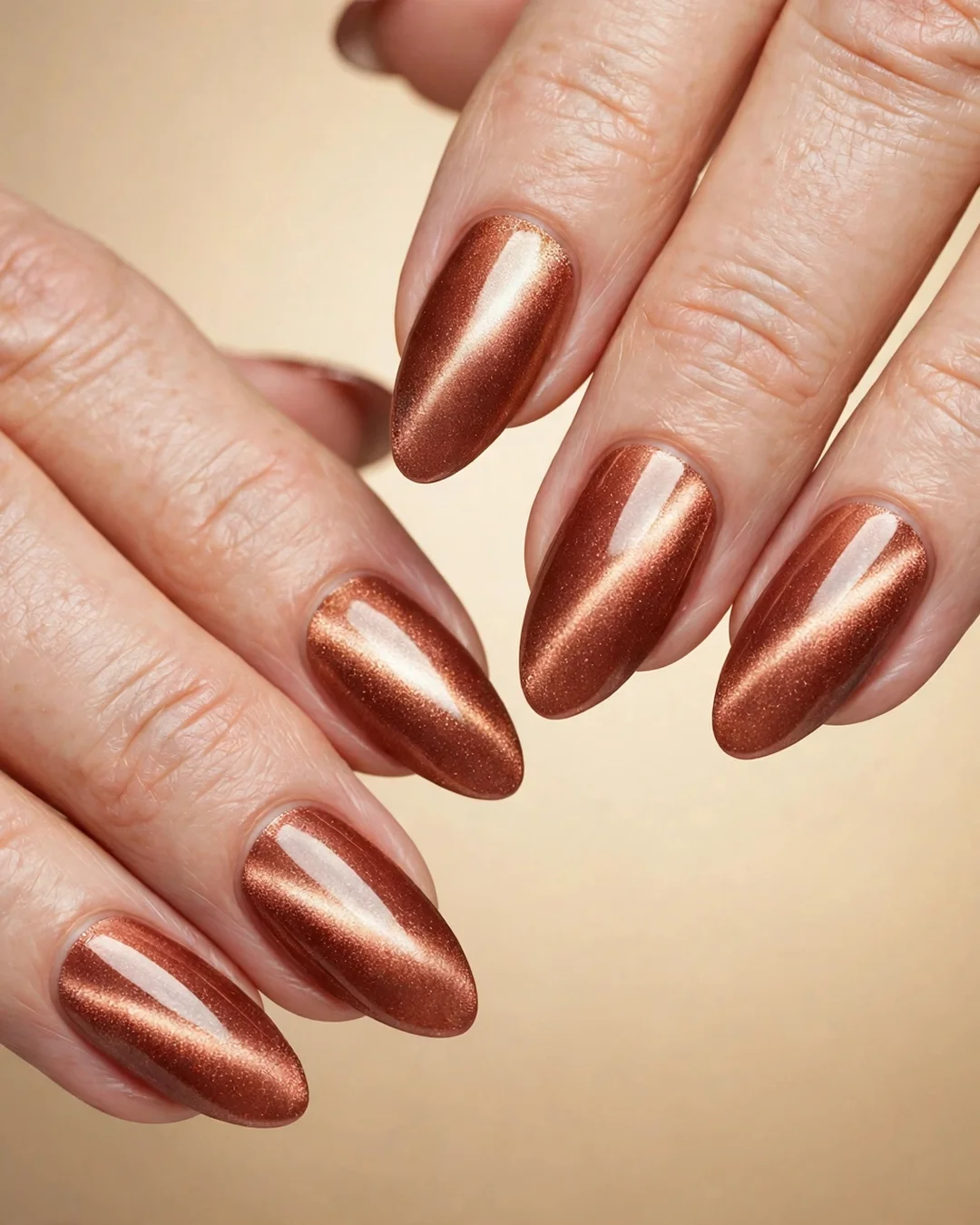 Copper Penny Velvet Cat-Eye