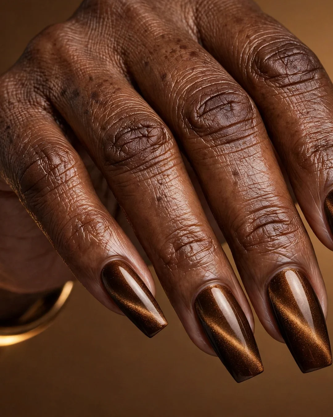 Burnished Bronze Velvet Cat-Eye