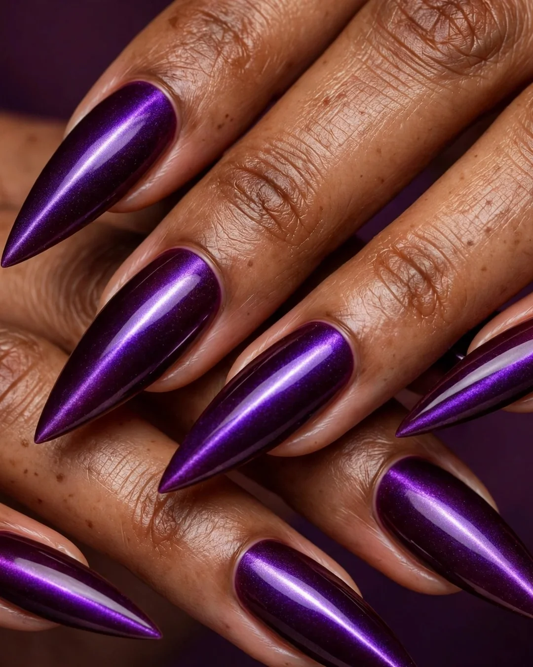 Aubergine Velvet Cat-Eye Drama