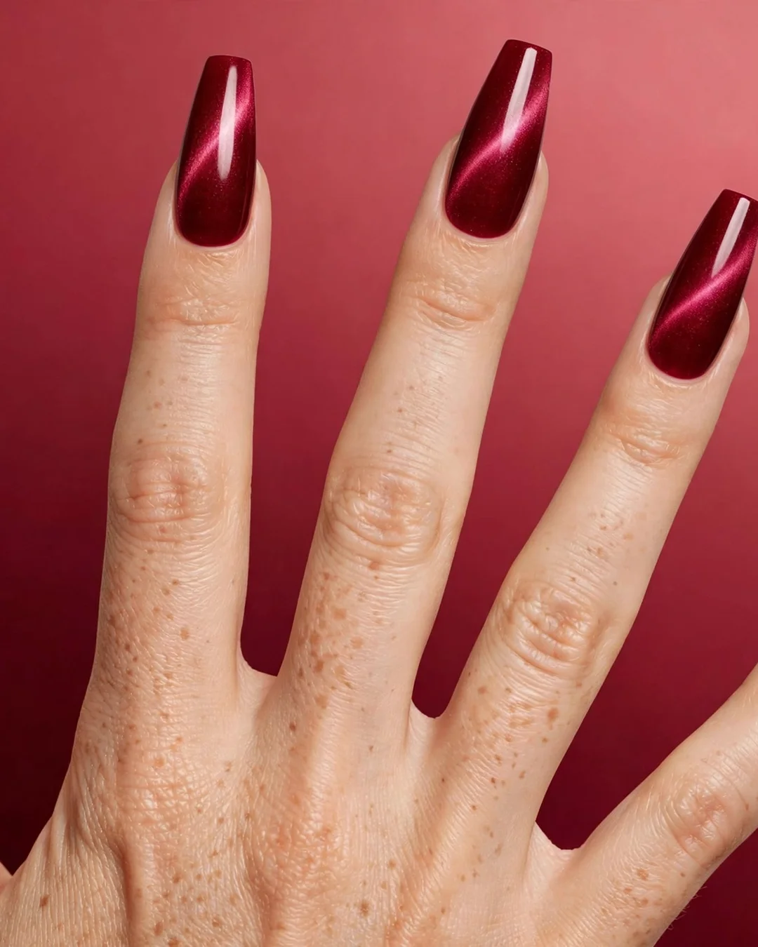 Cranberry Spice Velvet Cat-Eye
