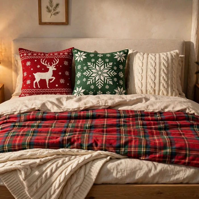 Style Christmas Throw Pillows