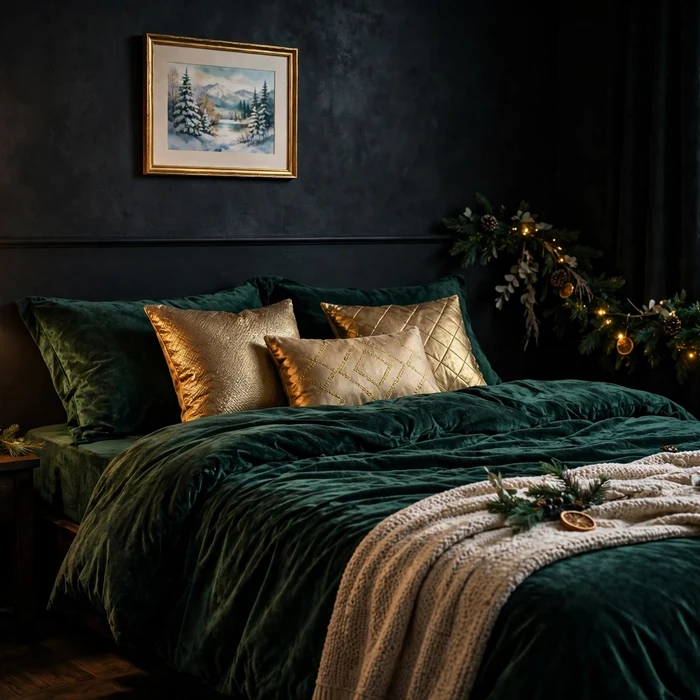 Choose Emerald Green Velvet Bedding