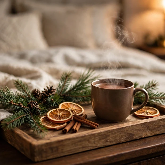 Style a Pine-Sprig Bedside Tray