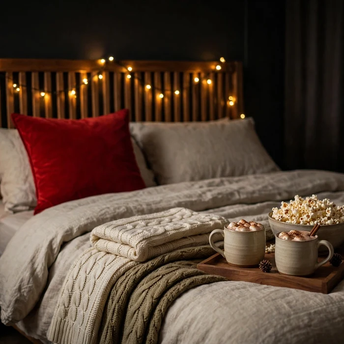 Set Up a Holiday Movie-Night Bed